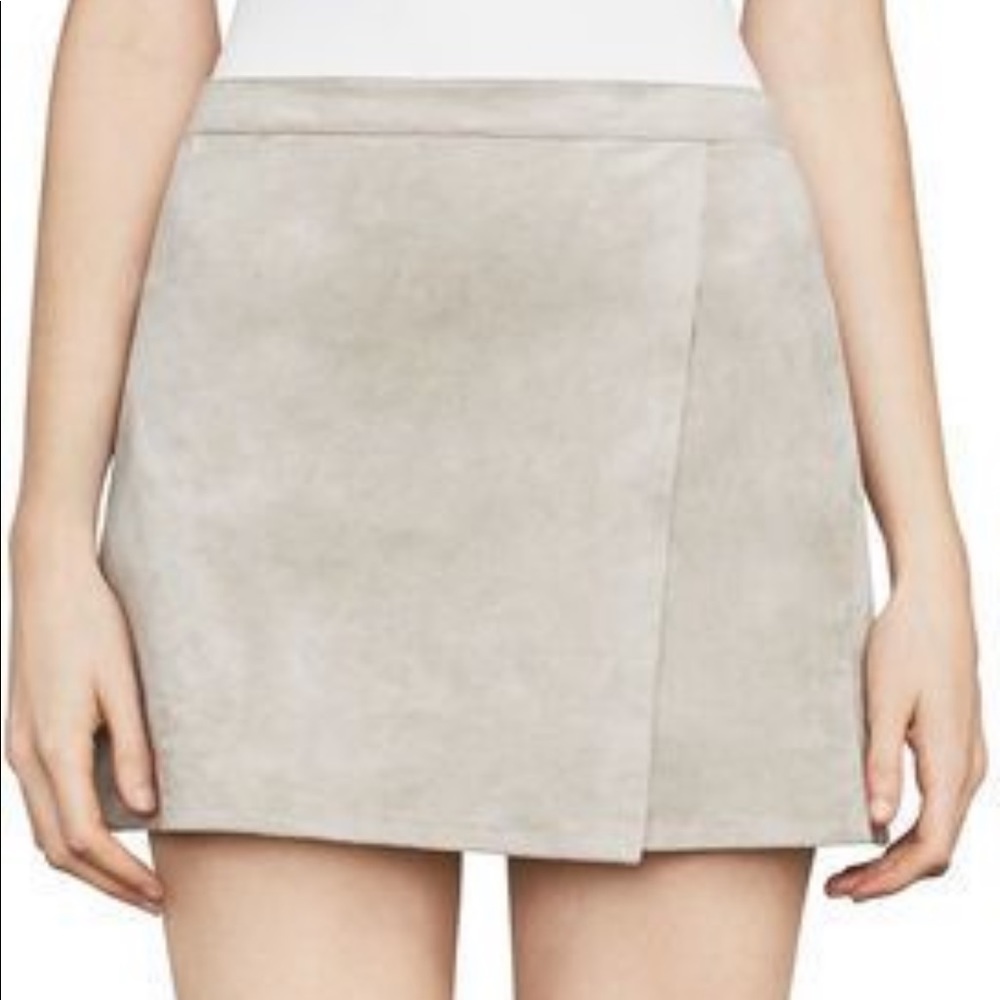 Faux suede skirt